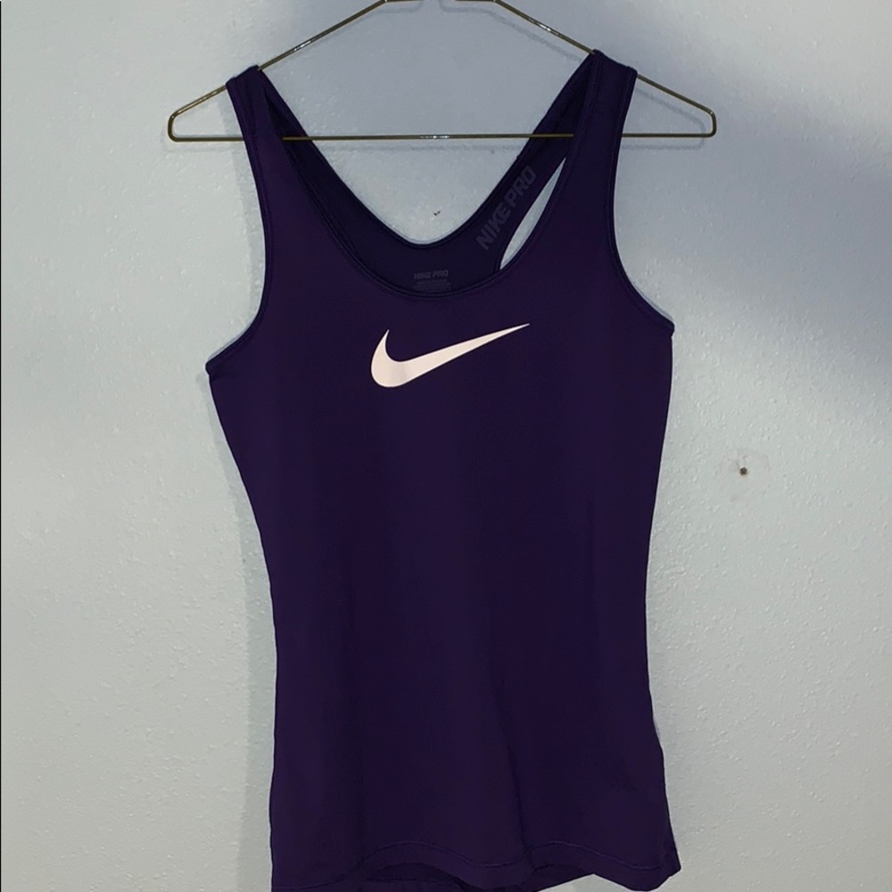 Nike Pro purple tank top